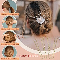 Aitrai 200Pcs Blonde Hair Pins Includes 100Pcs Gold Bobby Pins And 100Pcs Ushaped Hair Pins For Bun 24 Inch