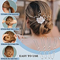 Silver Bobby Pins Aitrai 200Pcs Silver Hair Pins Kit Silver Bobby Pins For White Grey Hair And Ushaped Hair Pins Bun With Box