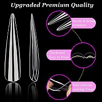 Long Stiletto Nail Tips Aitrai 504Pcs 3Xl Extra Long Stiletto Nail Tips Full Cover Acrylic Nail Tips For Nail Preffesional Poin