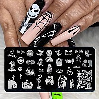 Halloween Nail Stamping Plate Nightmare Before Christmas Nails Stamping Kit The Day Of Dead Ghost Holiday Nail Stamping Plate Na