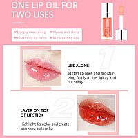 Plumping Lip Oil Hydrating Lip Gloss Tinted Lip Balm Lip Care Transparent Toot Lip Oil Long Lasting Nourishing Lip Glow Oil No