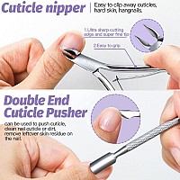 Fandamei Nail Files And Buffers Nail Cuticle Remover Kit With Nail File Nail Buffer Nail Buffer Block Cuticle Nipper Cuticl