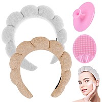 Ruiwen Hair Terry Cloth Spa Headband For Women And Girls Soft Puffy Fabric For Face Washing Makeup Removal