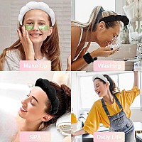 Ruiwen Hair Terry Cloth Spa Headband For Women And Girls Soft Puffy Fabric For Face Washing Makeup Removal