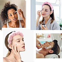 Spa Facial Exfoliator And Makeup Removal Headband Terry Cloth Bubble Soft Puffy Skincare Headband For Women And Girls