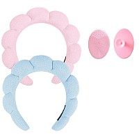 Spa Headband For Washing Face Or Facial Face Scrubber Facial Exfoliator Sponge Makeup Headband Skincare Headbands For Makeup