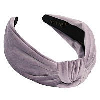 Yetasi Purple Velvet Headband For Women Trendy Nonslip Hairband Comfortable Material One Size Fits All 1 Count