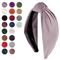 Yetasi Purple Velvet Headband For Women Trendy Nonslip Hairband Comfortable Material One Size Fits All 1 Count