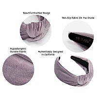 Yetasi Purple Velvet Headband For Women Trendy Nonslip Hairband Comfortable Material One Size Fits All 1 Count