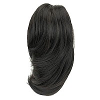 Imissu Cute Short Claw Ponytail Grab Hairpieces Thick Clip In Hair Extensions Little Pony Tail Hair Pieces (Black)