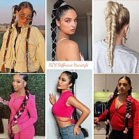 Seikea Upgraded Long Braid Ponytail Extension With Elastic Tie Straight Sleek Wrap Around Braid Hair Extensions Ponytail Natural