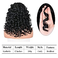 ANNISOUL Black Curly Wigs for Black Women Long Curly Afro Wig with Bangs for Women Big Bouncy Fluffy Synthetic Fiber Glueless Hair for Cosplay and Daily