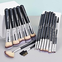 Bueart Design 16Pcs Ultra Soft Essential Makeup Brushes Set Professional Makeup Brush Set With Premium Vegan Hair For Foundation