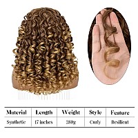 ANNISOUL Ombre Blonde Curly Wigs for Black Women Long Curly Afro Wig with Bangs for Women Big Bouncy Fluffy Synthetic Fiber Glueless Hair for Cosplay and Daily