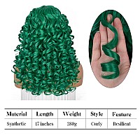 ANNISOUL Green Curly Wigs for Black Women Long Curly Afro Wig with Bangs for Women Big Bouncy Fluffy Synthetic Fiber Glueless Hair for Cosplay and Daily