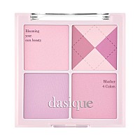 Dasique Blending Mood Cheek 05 Violet Knit L Vegan Crueltyfree L 4 Blendable Shades In Lightweight Longlasting Smooth Powd