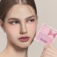 Dasique Blending Mood Cheek 05 Violet Knit L Vegan Crueltyfree L 4 Blendable Shades In Lightweight Longlasting Smooth Powd