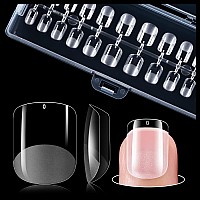 Gelike Ec Extra Short Soft Gel Nail Tips Kit For Soak Off Nail Extensionsfull Cover Square Shapedprebuff Pmma Resinclear Ul