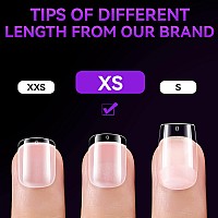 Gelike Ec Extra Short Soft Gel Nail Tips Kit For Soak Off Nail Extensionsfull Cover Square Shapedprebuff Pmma Resinclear Ul