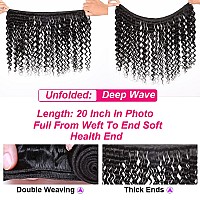 Deep Wave Bundles Human Hair 26 28 30 Inch 10A Brazilian Hair Deep Wave 3 Bundles 100 Unprocessed Virgin Remy Hair Deep Wave Hu