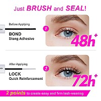 Caelymine Lash Bond And Seal 10Ml Cluster Lash Glue For Individual Lashes Super Strong Hold 4872 Hours Waterproof Lash Bond An