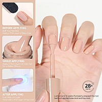 Gaoy Nude Gel Nail Polish 16Ml Soak Off Milky Peach Art Diy Manicure At Home Uv Light Cure Color 1507