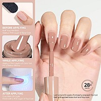 Gaoy Nude Brown Gel Nail Polish 16Ml Soak Off Nautral Gel Polish For Nail Art Diy Manicure At Home Uv Light Cure Color 1505