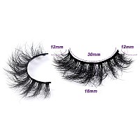 Wleec Beauty 16Mm Fluffy Eyelashes 7 Pairs Wipsy Lashes Handmade 3D Dramatic False Eyelash Pack Fm01