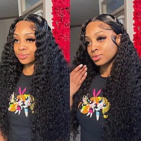 Brazilian Water Wave Bundles Human Hair 10A Unprocessed Virgin Hair(16 18 20 22 Inch)4 Bundles Wet and Wavy Human Hair Bundles Hair Extensions for Black Women Natural Color