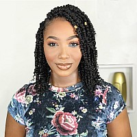 Passion Twist Hair 8 Inch 8 Packs Pre Twisted Passion Twist Crochet Hair For Black Women Pre Looped Passion Twist Curly Croche