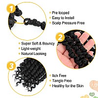 Passion Twist Hair 10 Inch 8 Packs Pre Twisted Passion Twist Crochet Hair For Black Women Pre Looped Passion Twist Curly Croch