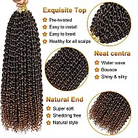 Passion Twist Hair 14 Inch 8 Packs Water Wave Crochet Hair For Black Women Short Crochet Hair Passion Twists Braiding Hair Long