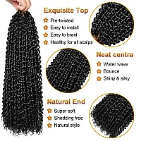 Passion Twist Hair 14 Inch 8 Packs Water Wave Crochet Hair For Black Women Passion Twist Crochet Hair Passion Twists Braiding Ha