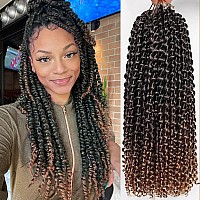 Passion Twist Hair 14 Inch 8 Packs Water Wave Crochet Hair For Black Women Passion Twists Braiding Hair Long Bohemian Spring Twi