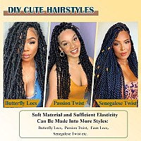 Passion Twist Hair 14 Inch 8 Packs Water Wave Crochet Hair For Black Women Passion Twists Braiding Hair Long Bohemian Spring Twi