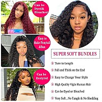 Younsolo Human Hair Bundles Deep Wave 4 Bundles 24 26 28 30 Inches 12A Grade Brazilian Virgin 100 Unprocessed Human Hair Deep