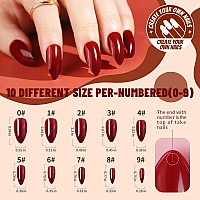 Teenitor Almond Press On Nails Medium Almond Glossy Press On Almond Fake Nails 288Pcs Almond Shape Press On Nails With Glue12