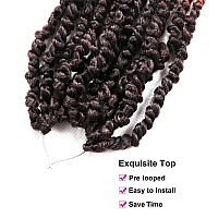 Outernice 8 Packs Pretwisted Passion Twist Crochet Hair 12 Inch Pretwisted Spring Twist Crochet Hair For Black Women Prelooped P