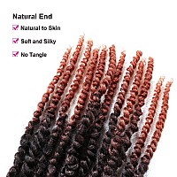 Outernice 8 Packs Pretwisted Passion Twist Crochet Hair 12 Inch Pretwisted Spring Twist Crochet Hair For Black Women Prelooped P