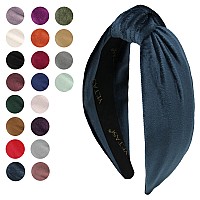 Yetasi Headbands For Women Are Classy Blue Headband Is Chic Velvet Knotted Headband For Women Is Trendy Velvet Top Knot Headba