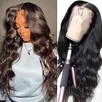 Smilenice 180 Density Body Wave Lace Front Wigs Human Hair 20 Inch Hd Lace Frontal Glueless Wigs For Women Pre Plucked With Bab