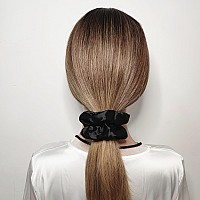 12 Pcs Satin Silk Scrunchies Soft Hair Ties Fashion Bands Bows Ropes Elastic Bracelets Ponytail Holders Hair Accessories