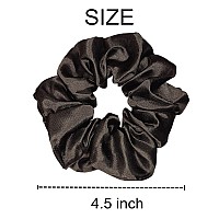 12 Pcs Satin Silk Scrunchies Soft Hair Ties Fashion Bands Bows Ropes Elastic Bracelets Ponytail Holders Hair Accessories