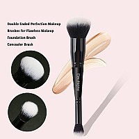 Makeup Brushes Daubigny Dualended Foundation Brush Concealer Brush Perfect For Any Look Premium Luxe Hair Rounded Taperd Flawles