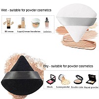 24 Pieces Powder Puff Triangle Makeup Puff Cotton Powder Face Washable Body Powder Puff For Loose Powder Body Cosmetic Foundati