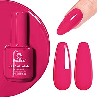 Beetles Gel Nail Polish 15Ml Hot Pink Gel Nail Polish Soak Off Uv Led Lamp Passionate Series Nail Art Manicure Salon Diy Gifts