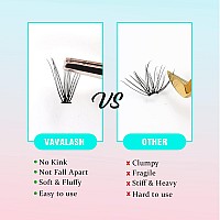 Vavalash Individual Cluster Lashes 280 Pcs Diy Eyelash Extension Light And Soft Faux Mink Slik Lash Clusters Easy Full Lash Exte