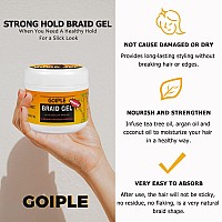 16 Oz Big Capacity Strong Hold Smoothing Gel For Twist Locs Braids Edge Cornrows No Flake Tames Frizz High Shine Easy T