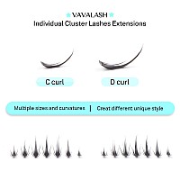 Vavalash Individual Cluster Lashes 196 Pcs Diy Eyelash Extension Light And Soft Faux Mink Slik Lash Clusters Easy Full Lash Exte