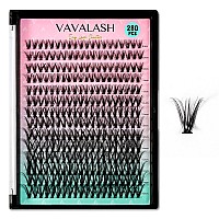 Vavalash Individual Cluster Lashes 30D007D916Mix Diy Eyelash Extension 280 Lash Clusters Faux Mink Slik Individual Lashes E